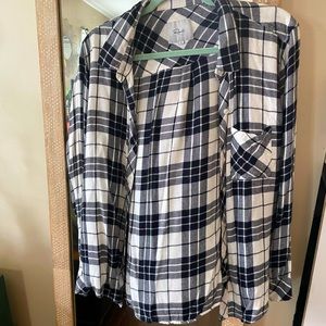 Rails Hunter Plaid Button-up Shirt, Size: L